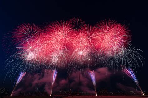 Free Images : fireworks, new years day, night, red, sky, midnight, festival, fete, holiday, pink ...