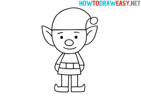 Elf Step by Step Drawing | Elf drawings, Elf, Elementary drawing