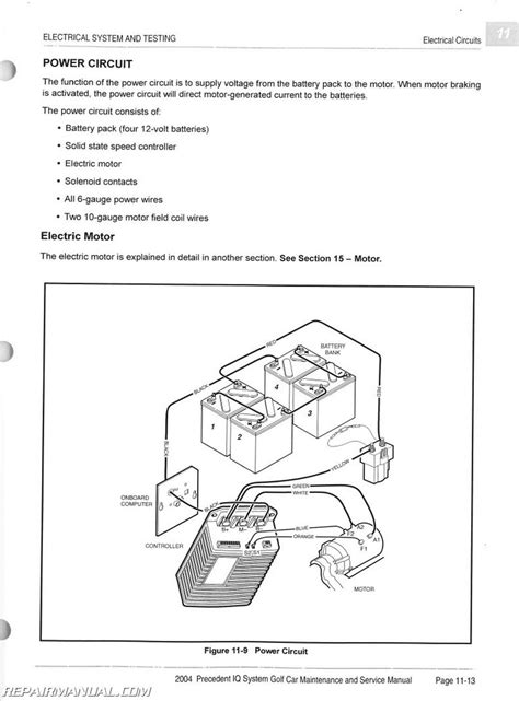 Club Car Precedent 48 Volt 4 Battery Wiring Diagram - Diagram Niche Ideas