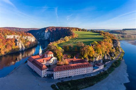 Weltenburg Abbey, Bavaria, Germany - Drone Photography