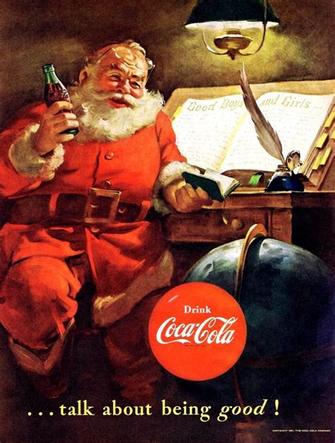 12 vintage Coca-Cola Christmas ads, starring Santa Claus (1931-1963) - Click Americana