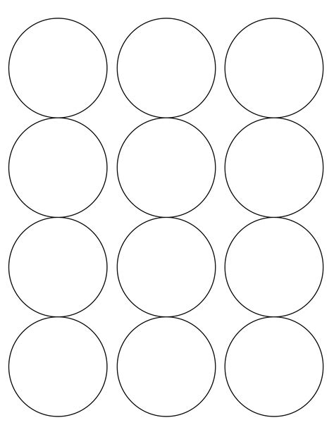 Round Printable Stickers Sheets