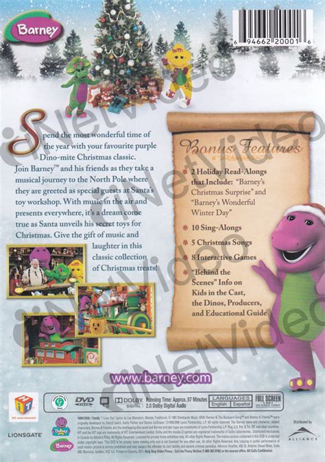 Barney - Night Before Christmas - The Movie on DVD Movie