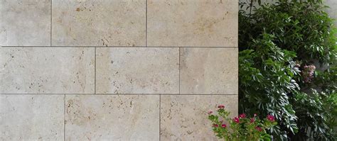 Beige Travertine Limestone Wall Cladding Veneer - Super Lightweight ...