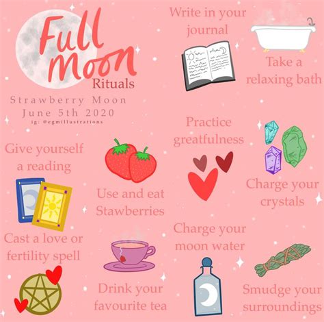 Strawberry Moon June Full Moon Ritual in 2023 | Strawberry moons, Moon journal, Moon witch