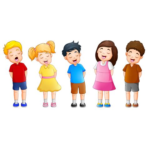 Cartoon Group Of Kids