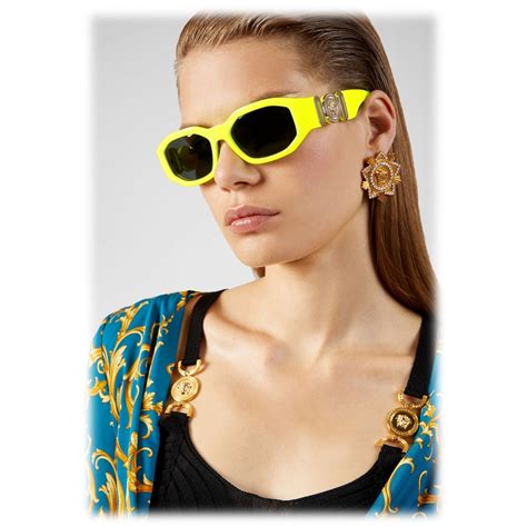 Versace - Sunglasses Medusa "Biggie" - Yellow Fluo - Sunglasses - Versace Eyewear - Avvenice