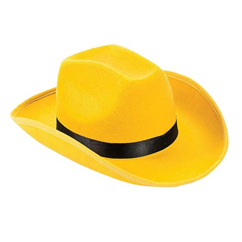 Yellow Cowboy Hat - Apparel Accessories - 1 Piece - Walmart.com