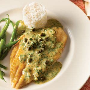 Flounder Fillets with Parsley Caper Sauce Recipe | Pan-Fry | Hannaford | Recipes, Flounder ...