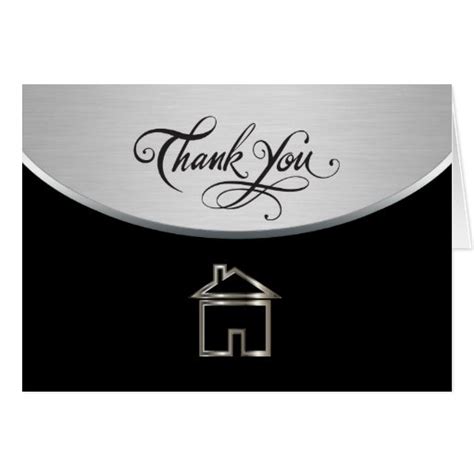 Classy Real Estate Thank You Cards | Zazzle