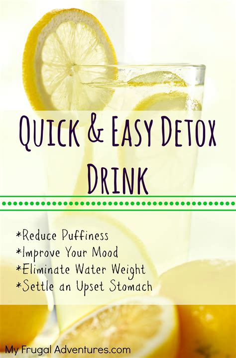 Quick Lemon Detox Drink - My Frugal Adventures