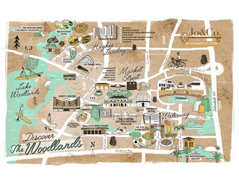 Discover The Woodlands - Map of the Front of The Woodlands - HAR.com