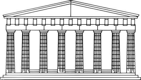 Doric temple - Openclipart