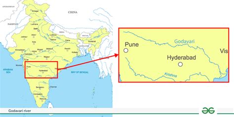 Godavari River - Map, Origin, Length, Tributaries & History - GeeksforGeeks