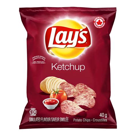 LAYS KETCHUP CHIPS 40X40GR – Mia Food Service