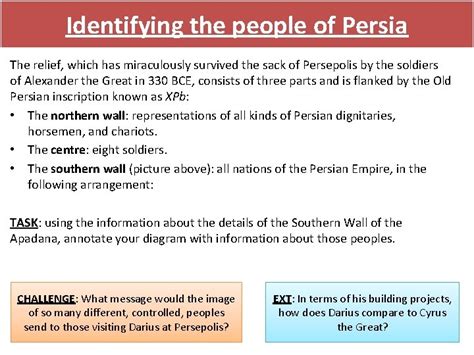 Darius I 4 The Apadana Staircase Lesson Objectives