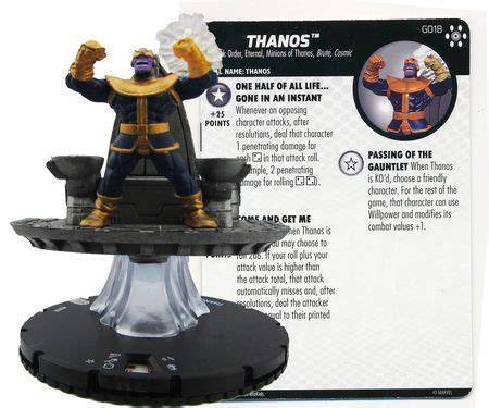 Thanos #G018 Avengers Infinity Marvel Heroclix | TrollAndToad