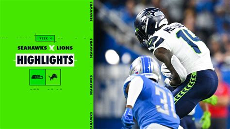 2022 Week 4 Seahawks at Lions DK Metcalf Makes 23-Yard Catch While Absorbing Hit Highlight