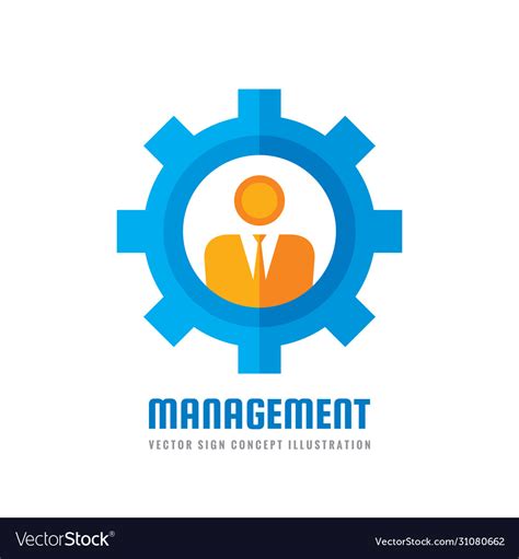 Management - business logo template concept Vector Image