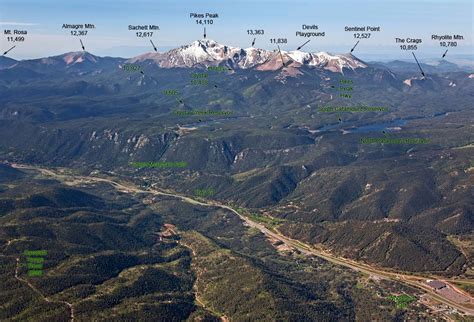 pikes peak mountain - Google Search | Aerial view, Aerial, Aerial photo