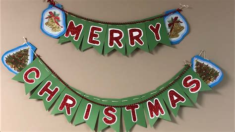 DIY Christmas Banner - YouTube