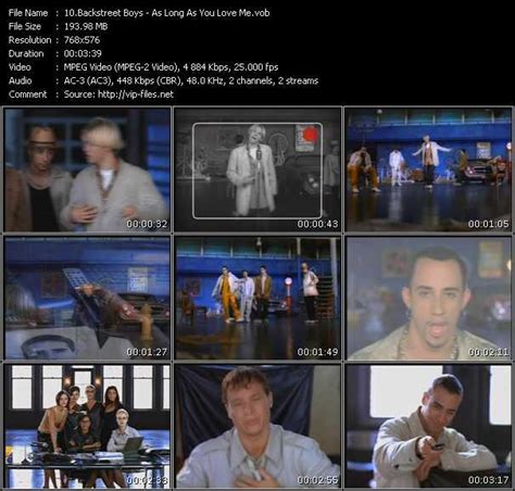 Backstreet Boys «As Long As You Love Me» VOB File