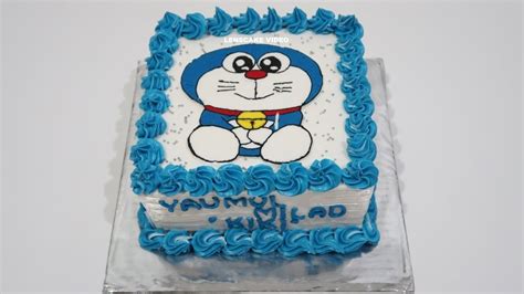 DORAEMON CAKE ! HOW TO MAKE BIRTHDAY CAKE FOR KIDS | Doraemon cake ...