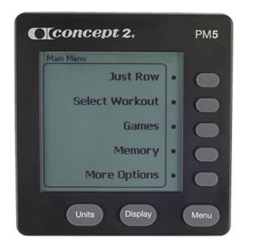 Concept 2 Rower PM5 Monitor