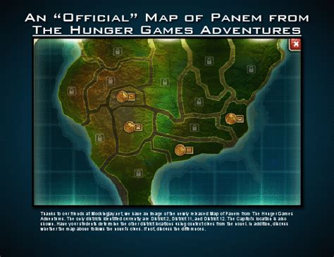 A New Map of Panem Released for The Hunger Games - Classroom Freebies