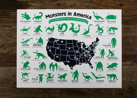 The Monster Map | Monster, Myths & monsters, Lake monsters