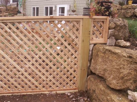 Cedar Lattice Custom Made | Fink Fencing Inc.