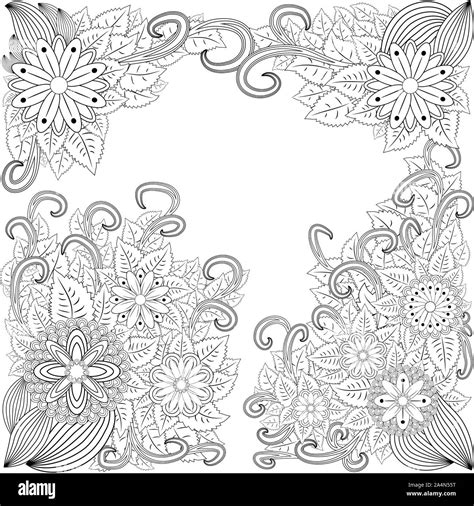 Abstract Hand Drawn Zentangle Style Frame Doodle Art - vrogue.co