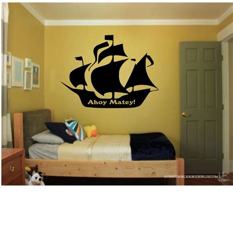 Pirate Ship Wall Decal - Etsy