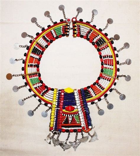 African Maasai Masai Beaded Ethnic Tribal Collar Necklace Jewelry Kenya $249.99: Africans ...