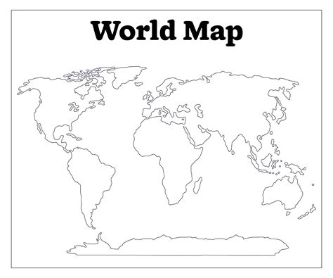 Blank World Map Best Photos Of Printable Maps Political With Continents 28E