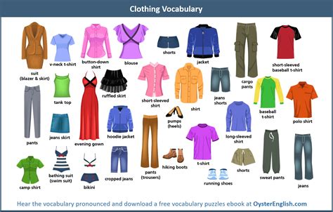 English Clothing Vocabulary