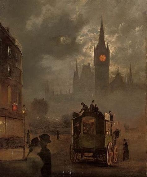 St. Pancras at Night - 19th Century English School