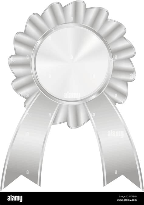 Silver award badge Stock Vector Image & Art - Alamy