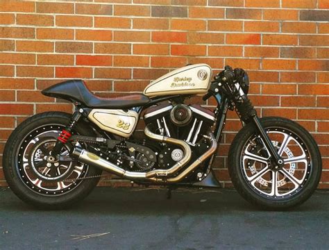 Pushing Iron: 883 Sportster Cafe Racer – BikeBound