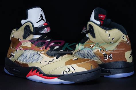 Supreme Air Jordan 5 Camo - Sneaker Bar Detroit