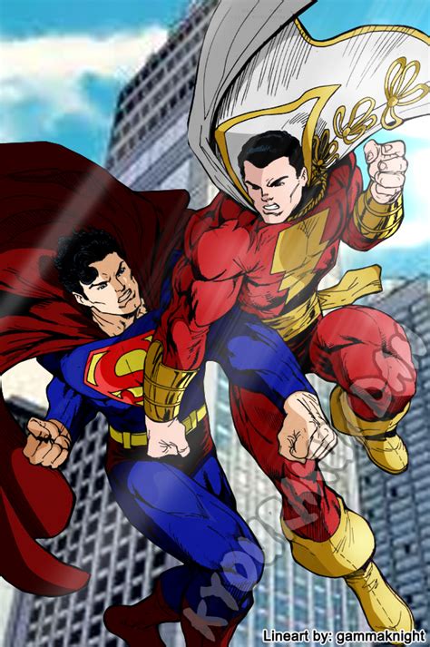 Superman VS Captain Marvel by haddek on DeviantArt