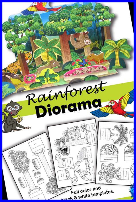 Forest Diorama Printable - Printable Word Searches