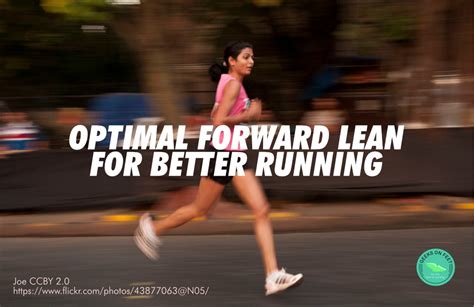 Optimal Forward Lean for Better Running