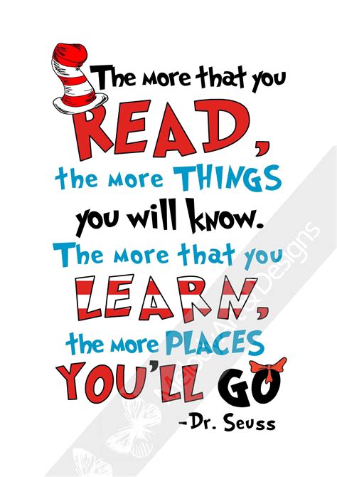 The More You Read, Dr Seuss | Dr seuss quotes, Seuss quotes, Gorgeous quotes