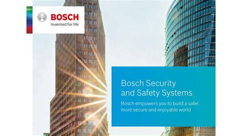 About us | Bosch Security and Safety Systems I Global