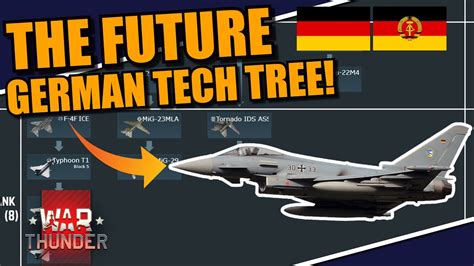 War Thunder HOW will the GERMAN TECH TREE (Air) look like in the FUTURE? Eurofighters? MiG-29G ...