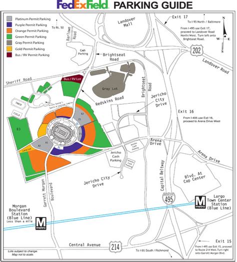 FedExField, Landover MD - Seating Chart View