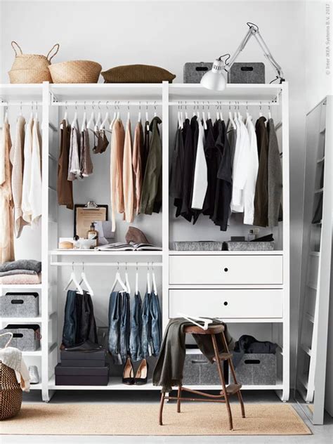 7 IKEA Closets that Look Like a Million Bucks | Ikea closet design, Ikea closet, No closet solutions