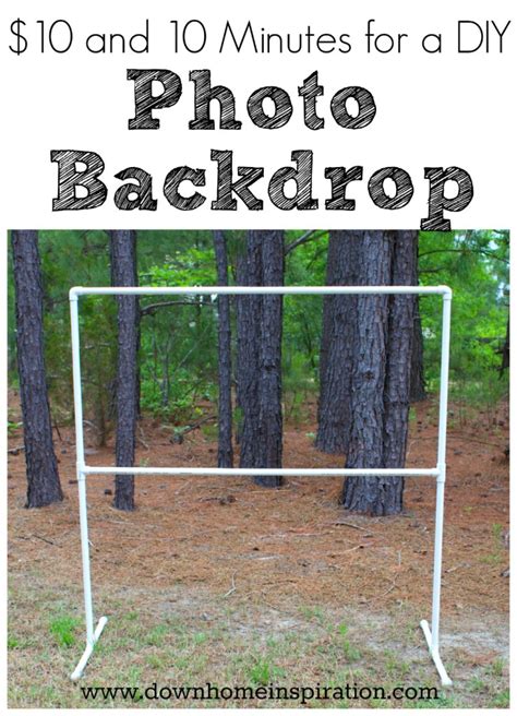 $10 and 10 Minutes for a DIY Photo Backdrop - Down Home Inspiration