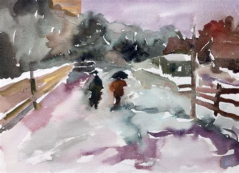 My late grandma painted this rainy scene after a trip to Russia. I’ve ...